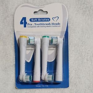 Four Piece Toothbrush Heads Compatible With Electric Toothbrush